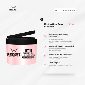 Redist BİOTİN HACİM VEREN SAÇ BAKIM MASKESİ - VEGA250 ML